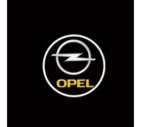 JTMLGDPA Car Welcome Light 2Pcs Door Projector Lights For OPEL Corsa 2004-2009,LED HD Logo Induction Decorative Lamp Puddle Shadow Lamp,B