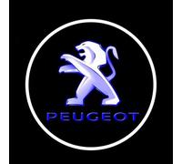 JTMLGDPA Car Welcome Light 2Pcs Door Projector Lights For Peugeot 4008 2018-2025,LED HD Logo Induction Decorative Lamp Puddle Shadow Lamp