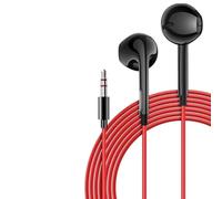 JTMM Earphone for kindle Fire,Earphone for Kindle eReaders, for Fire HD 8 HD 10,for Voyage Oasis Earbuds For Google Pixel 4A, In Ear Headset Smart Android Cell Phones Wired Earbuds for TikTok-Red