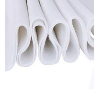 Jtnohx Colour Felt Fabric, 1.4mm Felt Sheets for Crafts, 90x90cm Soft Craft Fabric for Art and Sewing Projects(White)