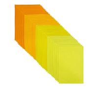 Jtnohx Craft Felt Fabric, 20x30cm Felted Sheets for Crafts, 4 Colours 40 Pieces Colour Felt Sheets for DIY Decorations and Party Projects(Yellow Series)
