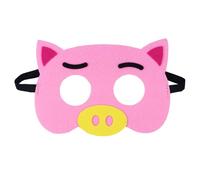 Jtnohx Felt Animal Masks, 10 Pcs Halloween Mask for Kids, Animal Costume for Birthday Party Supplies (Pig Mask)