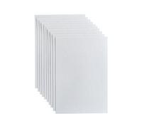 Jtnohx Glitter Felt Fabric, 10pcs Solid Glitter Felt Sheets, 20x30cm Fabric Square for Craft, DIY Material for Holiday Greeting Festival Party Projects (White)