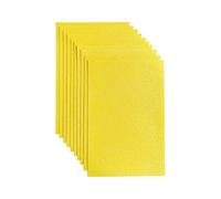 Jtnohx Glitter Felt Fabric, 10pcs Solid Glitter Felt Sheets, 20x30cm Fabric Square for Craft, DIY Material for Holiday Greeting Festival Party Projects(Yellow)