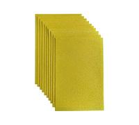 Jtnohx Glitter Felt Fabric, 10pcs Solid Glitter Felt Sheets, 20x30cm Fabric Square for Craft, DIY Material for Holiday Greeting Festival Party Projects (Dark Yellow)