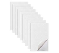 Jtnohx Glitter Foam Sheets with Self Adhesive, Sticky Eva Foam Sheets for Crafts, Adhesive Eva Board, 9 Pcs 17.78×28.7cm Glitter Square Material for Art Projects(White Colour)