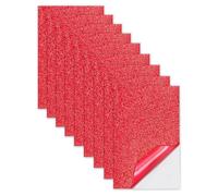 Jtnohx Glitter Foam Sheets with Self Adhesive Sticky Eva Foam Sheets Red