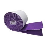 Jtnohx Self Adhesive Felt, 1.4mm Thick Sticky Felt Fabric, Sticky Rolls with Adhesive Backing, 10cmx2.5m 2 Pcs Fabric Tape for Crafts, Picture Frame, Furniture (Purple)