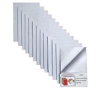 Jtnohx Self Adhesive Felt Sheets, 12 Pieces Sticky Felt Fabric, 20x30cm Fabric Square with Adhesive Backing, Soft Sheets for Crafts and DIY Projects(White)