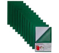 Jtnohx Self Adhesive Felt Sheets, 12 Pieces Sticky Felt Fabric, 20x30cm Fabric Square with Adhesive Backing, Soft Sheets for Crafts and DIY Projects(Green)