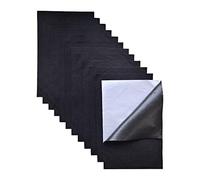 Jtnohx Self Adhesive Felt Sheets Sticky Felt Fabric Black 12Pcs 20x30cm