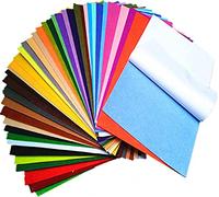 Jtnohx Self Adhesive Felt Sheets, Sticky Felt Fabric for Craft, 40 Colours 20x30cm Adhesive Fabric Square for Drawer Liner