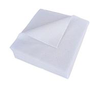 Jtnohx Soft Felt Fabric, Colour Felt Sheets for Crafts, 1.4mm Thick Flexible Craft Fabric for Handwork DIY Projects 15x15cm(White)