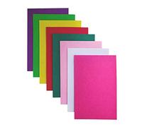 Jtnohx Stiff Felt Fabric for Crafts, 2mm Thick Colour Felt Sheets, 8 Pcs 20x30cm Craft Fabric for Sewing & DIY Projects(Pink Green Series)