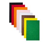 Jtnohx Stiff Felt Fabric for Crafts, 2mm Thick Colour Felt Sheets, 8 Pcs 20x30cm Craft Fabric for Sewing & DIY Projects (Christmas Series)