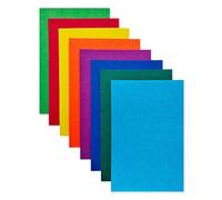 Jtnohx Stiff Felt Fabric for Crafts, 2mm Thick Colour Felt Sheets, 8 Pcs 20x30cm Craft Fabric for Sewing & DIY Projects(Rainbow Color Series)