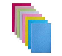 Jtnohx Stiff Felt Fabric for Crafts, 2mm Thick Colour Felt Sheets, 8 Pcs 20x30cm Craft Fabric for Sewing & DIY Projects(Pink Blue Series)