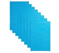 Jtnohx Stiff Felt Fabric for Crafts, 2mm Thick Colour Felt Sheets, 8 Pcs 20x30cm Craft Fabric for Sewing & DIY Projects(Blue)