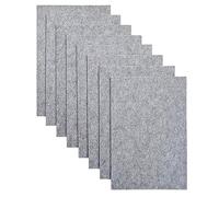 Jtnohx Stiff Felt Fabric for Crafts, 2mm Thick Colour Felt Sheets, 8 Pcs 20x30cm Craft Fabric for Sewing & DIY Projects(Grey)