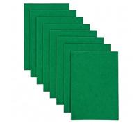 Jtnohx Stiff Felt Fabric for Crafts, 2mm Thick Colour Felt Sheets, 8 Pcs 20x30cm Craft Fabric for Sewing & DIY Projects(Dark Green)