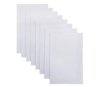 Jtnohx Stiff Felt Fabric for Crafts, 2mm Thick Colour Felt Sheets, 8 Pcs 20x30cm Craft Fabric for Sewing & DIY Projects(White)
