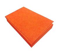 Jtnohx Stiff Felt Sheets, 32 Pcs Felt Fabric for Crafts, 17.78×28.7cm Colour Fabric Square for Art and Craft DIY Supplies (red Orange)