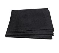 Jtnohx Stiff Felt Sheets, Colour Felt Fabric, 12pcs 2mm Thick Fabric for Crafts, 17,78×28,7cm Square Sheets for Sewing & DIY Projects(Black)