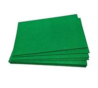 Jtnohx Stiff Felt Sheets, Colour Felt Fabric, 12pcs 2mm Thick Fabric for Crafts, 17,78×28,7cm Square Sheets for Sewing & DIY Projects(Green)