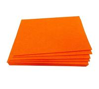 Jtnohx Stiff Felt Sheets, Colour Felt Fabric, 12pcs 2mm Thick Fabric for Crafts, 17,78×28,7cm Square Sheets for Sewing & DIY Projects(Orange)