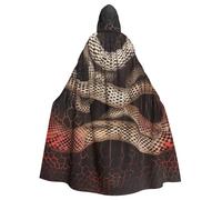 JTNWEC Starry christmas Printed Halloween Hooded Cloak Carnival Halloween Cosplay Costume for Adult, Serpentine, One Size