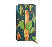 JTNWEC Women's Leather Wallet - Plant Art Prints Coin Purse Travel Card Holder Zipper Purse Cell Phone Handbag, Black, One Size, Modern, Black, One Size, Modern