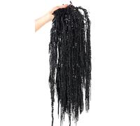 Jtoder 5Pcs Dried Amaranthus Hanging Flowers, Natural Preserved Flower for Wedding Arch, Exhibition, Wall Hanging Lover Tears, Floral Arrangement, Home Decor (Black, 24")