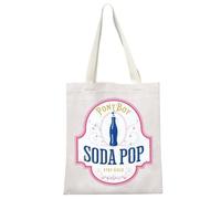 JTOUK 80s Movie Lover Gift Greaser Characters Gift Pony Boy Soda Pop Stay Gold Tote Bag Bookish Gift (Soda Pop Tote EU)
