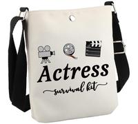 JTOUK Actress Gift Actress Survival Kit Theatre Acting Gift Funny Crossbody Bag for Drama Student (Actress CB EU)