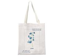 JTOUK Album Inspired Lyrics Gift Tote Bag - Singer Song Inspired Shopping Bag - TS Fans Music Lover Gift (My Heart Tote EU)