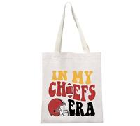 JTOUK American Football Gift Football Team Gift Sport Fans Gift In My Chief Era Football Tote Bag Gift for Football Fans (Chief Era Tote EU)