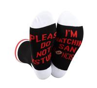 JTOUK American Football Socks San Francisco Football Lovers Gift Novelty Birthday Present Soccer Game Day Gift For Men Women (Watching S.F. Football EU)