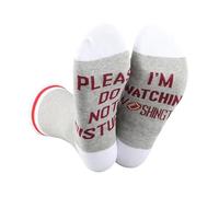 JTOUK American Football Socks Washington Football Fans Gift Funny Birthday Gift Game Day Present For Sport Lovers (UK, Alpha, One Size, Regular, Regular, Watching Washington Football EU)