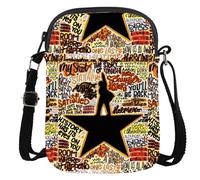 JTOUK American Musical Inspired Typography Crossbody Bag Musical Theatre Gift Theater Fans Gift (My Shot CR EU)