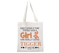 JTOUK Animal Kingdom Gift Tiger Cartoon Character Gift There Was A Girl Who Really Loved Zipper Pouch Makeup Bag for Fans (Really Loved Tiger Tote EU)