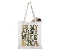 JTOUK Army Wife Gift In My Army Wife Gift Army Couple Newly Weds Tote Bag (Army Wife Era Tote EU)