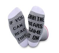 JTOUK Bears Socks If You Can Read This The Game Is On Football Gift Funny Birthday Gift