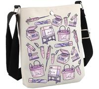 JTOUK Biochemistry Gift Microbiology Molecular Biology Laboratory Science Gift Lab Tech Crossbody Bag (Lab CB EU)