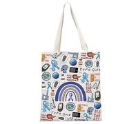 JTOUK Blue Ribbon T1D Warrior Gift Type 1 Diabetes Awareness Month Gift Diabetic Supply Bag Diabetic Medical Tote Bag (Type One Tote EU)