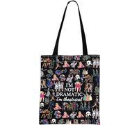 JTOUK Broadway Musical Gift Makeup Bag Theatre Bag I'm Not Dramatic I'm Theatrical Musical Theatre Gift West End Broadway Zipper Pouch (I'm Theatrical ToteBLK EU)