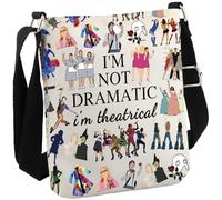 JTOUK Broadway Musical Gift Theatre Bag I'm Not Dramatic I'm Theatrical Musical Theatre Gift West End Broadway Crossbody Bag (I'm Theatrical XB EU)