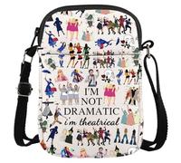 JTOUK Broadway Musical Gift Theatre Bag I'm Not Dramatic I'm Theatrical Musical Theatre Gift West End Broadway Crossbody Bag (I'm Theatrical CB EU)