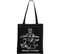 JTOUK Buffy Vampire Inspired Gift BTVS merchandise Anya’s Theory Vampire Tote Bag for Vampire Lovers (Anya’s Theory Tote EU)