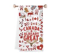 JTOUK Canada Already Great Kitchen Towel Canada Day Gift Canadian Pride gift Canada Souvenir Gift (Already Great Towel EU)