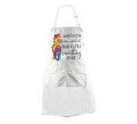 JTOUK Cartoon Bear Kitchen Apron Cartoon Character Fans Gift Bear Lover Present Magic Kingdom Gift (PBear Apron EU)